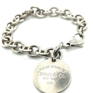 TIFFANY & CO .925 Silver Round Bracelet